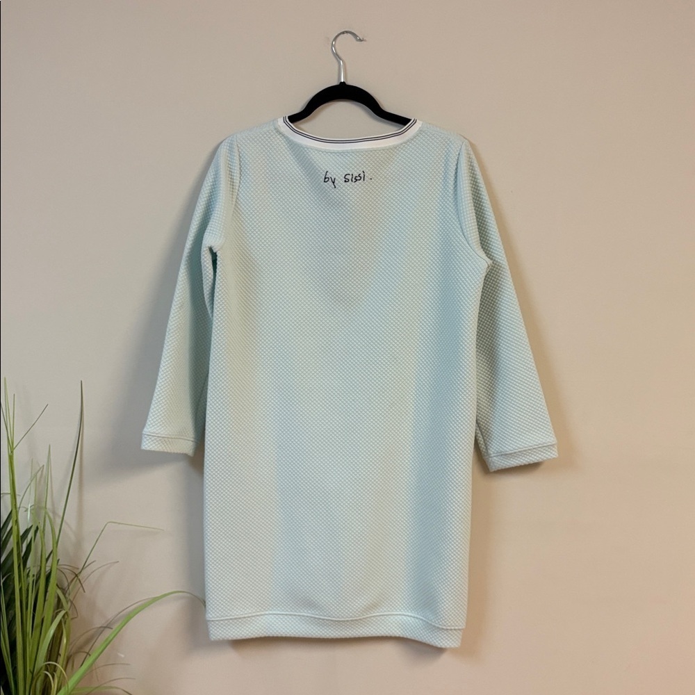 Stylish Mint Green Graphic sweater Dress size 2 - Picture 2 of 4